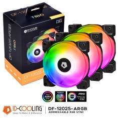 Bộ 3 Quạt Tản Nhiệt ID-COOLING DF-12025 ARGB TRIO