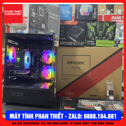 Trọn bộ PC Gaming i3 12100F ( I3 12100F / 8GB / 256GB / GT 750Ti 4GB / LCD 24 INCH )