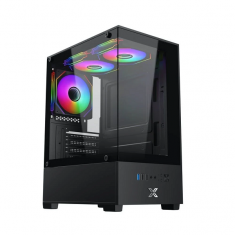 Vỏ Case Xigmatek View 3GF - Màu đen + Tặng Kèm 3 Fan RGB